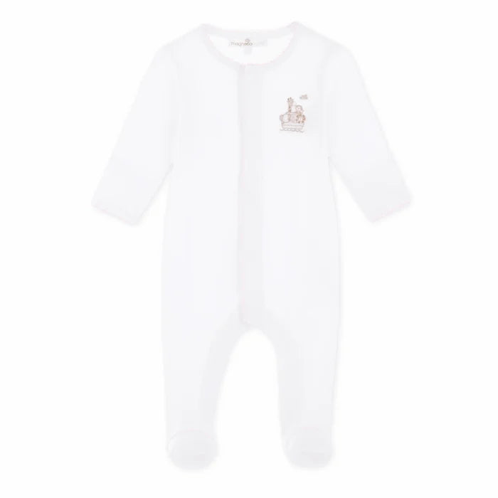 Magnolia Baby - Noah's Ark Footie - Pink
