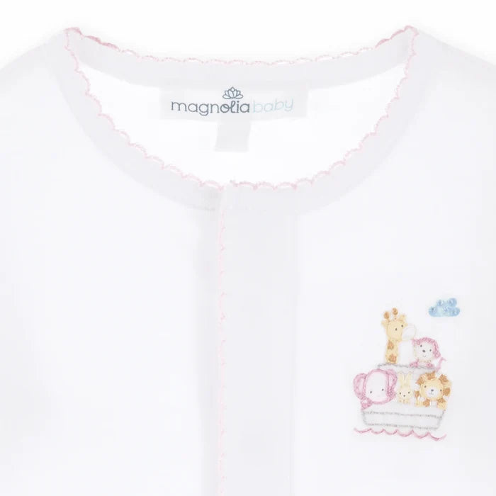Magnolia Baby - Noah's Ark Footie - Pink