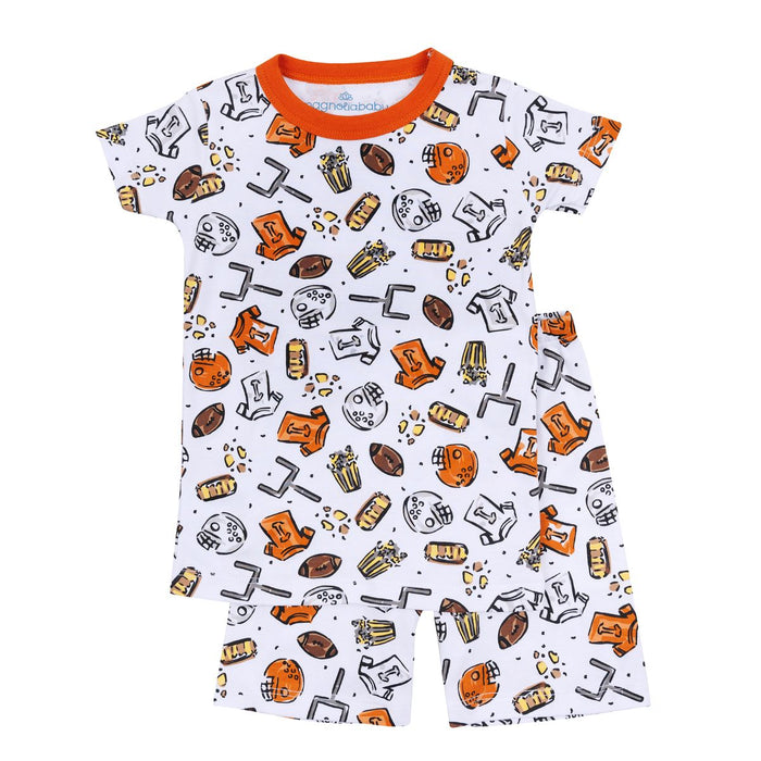 Magnolia Baby - Pajama Set - Orange/White Draft Picks