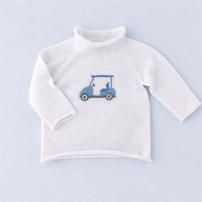 Magnolia Baby - Rollneck Sweater - Little Golfer Blue