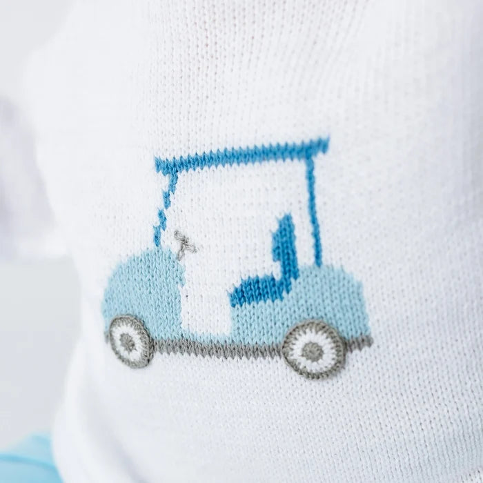 Magnolia Baby - Rollneck Sweater - Little Golfer Blue