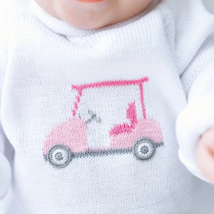 Magnolia Baby - Rollneck Sweater - Little Golfer Pink
