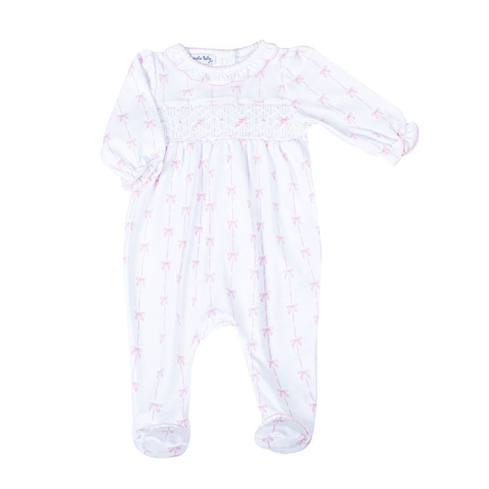 Magnolia Baby - Smocked Footie - Amelia's Classics Pink