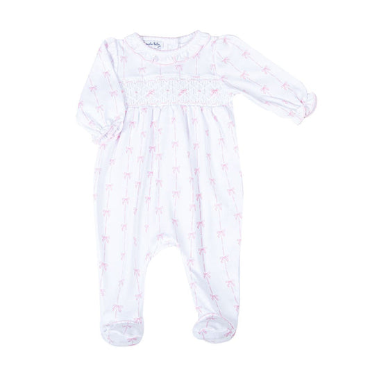 Magnolia Baby - Smocked Footie - Amelia's Classics Pink