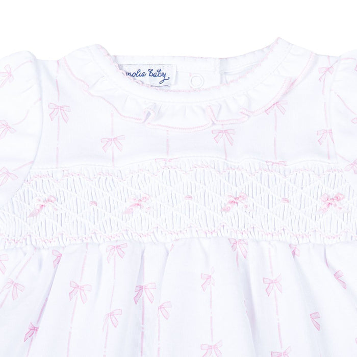 Magnolia Baby - Smocked Footie - Amelia's Classics Pink