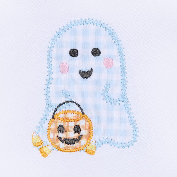 Magnolia Baby - Zipper Pajama - Boo Crew Blue