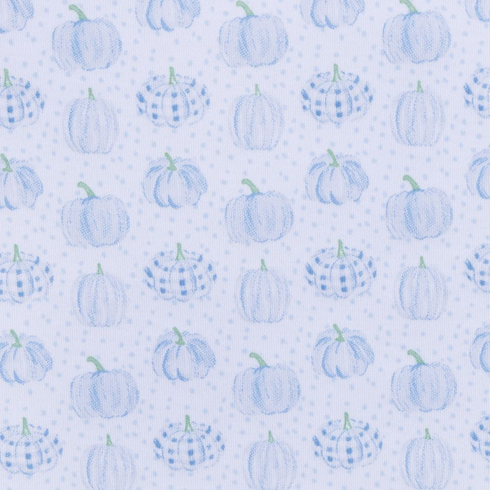 Magnolia Baby - Zipper Playsuit - Precious Pumpkins Blue