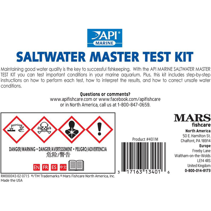 Master test kit instructions.