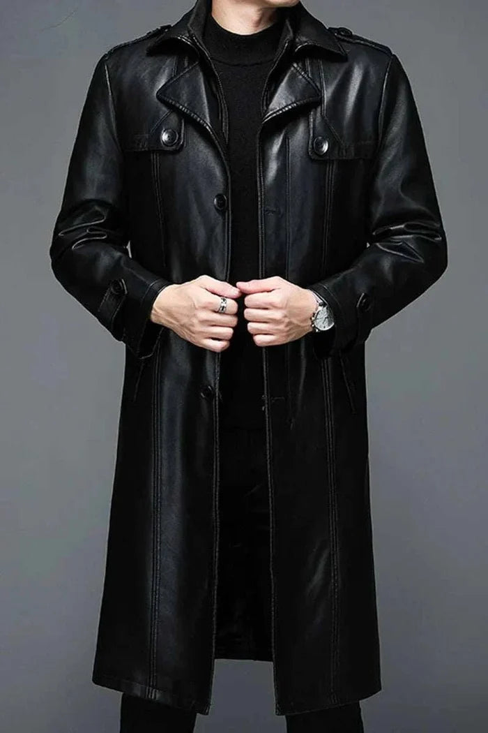 Matrix long coat - AntoniosClothing - Black