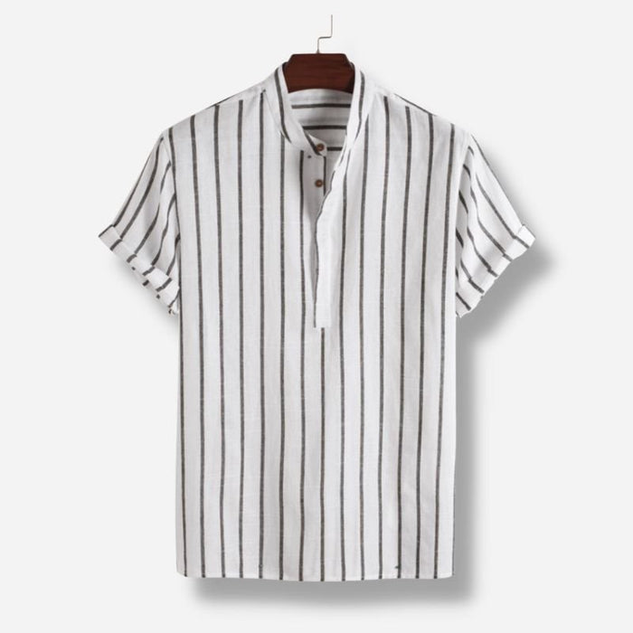 Maurice Cotton Shirt - AntoniosClothing - Black