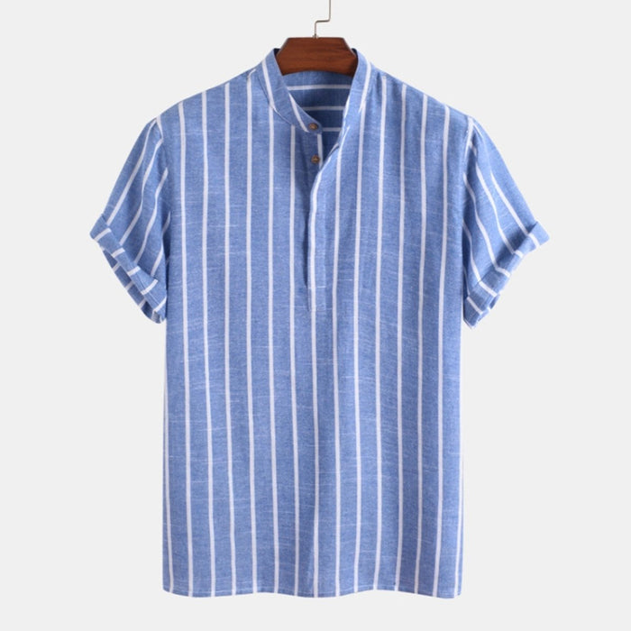 Maurice Cotton Shirt - AntoniosClothing - Black