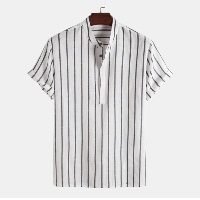 Maurice Cotton Shirt - AntoniosClothing - White