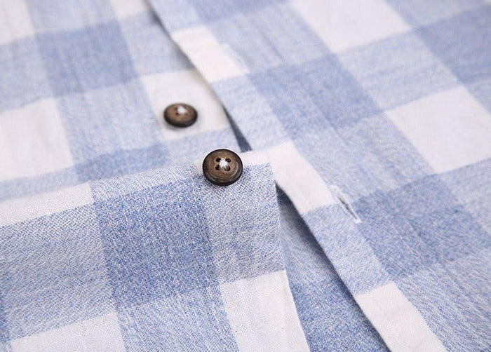 Maurice Plaid Shirt - AntoniosClothing - Blue