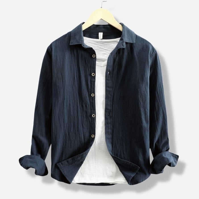 Maurice Solid Shirt - AntoniosClothing - Light blue