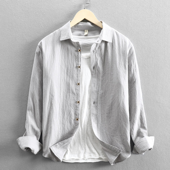 Maurice Solid Shirt - AntoniosClothing - Grey