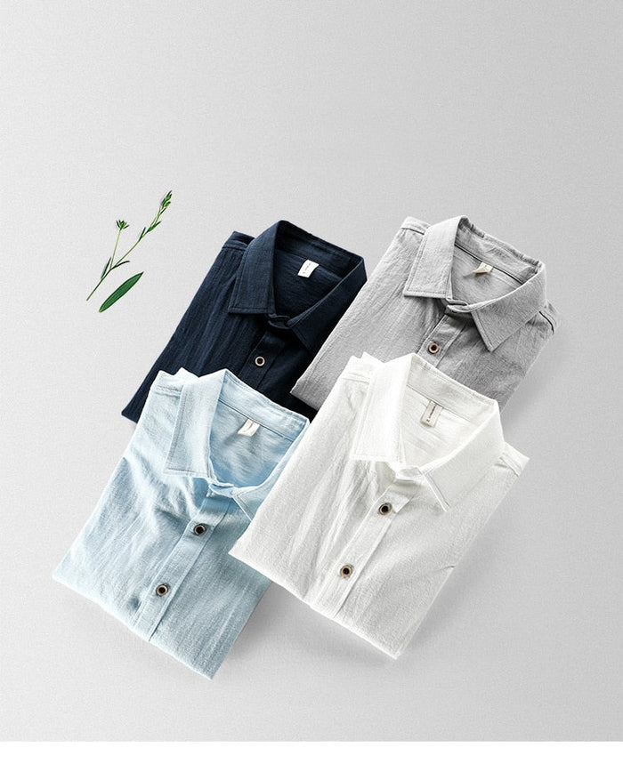 Maurice Solid Shirt - AntoniosClothing - Grey