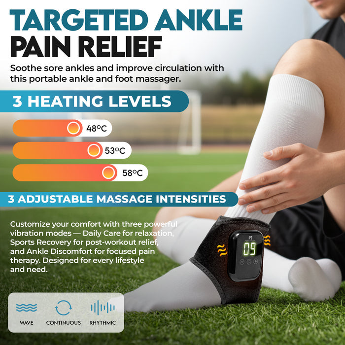 MediCaptain AnkleRecovery Pro - Massager and Heat Brace