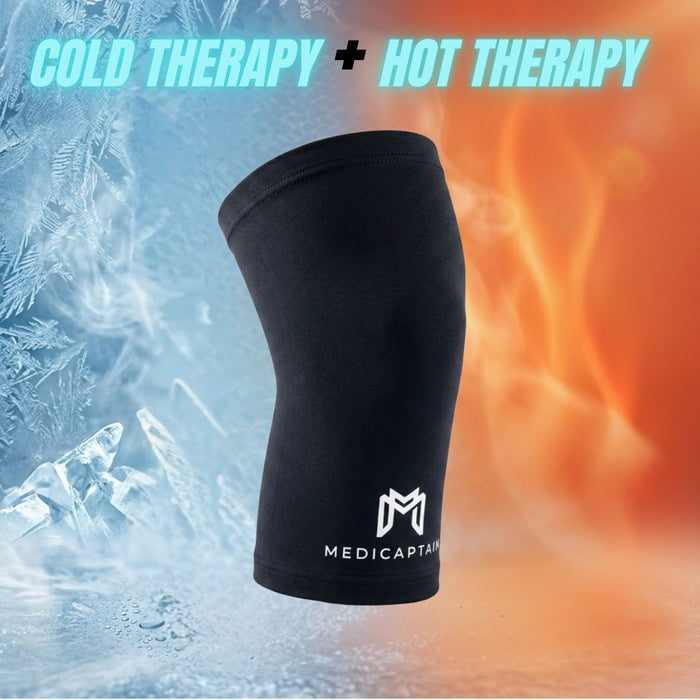 MediCaptain Hot & Cold Compression Leg Sleeve for Recovery — 360° Gel Recovery Wrap
