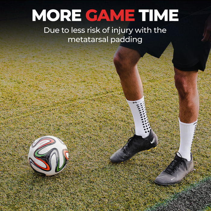 MediCaptain Padded Grip Socks with Foot Protection - Midcalf Length