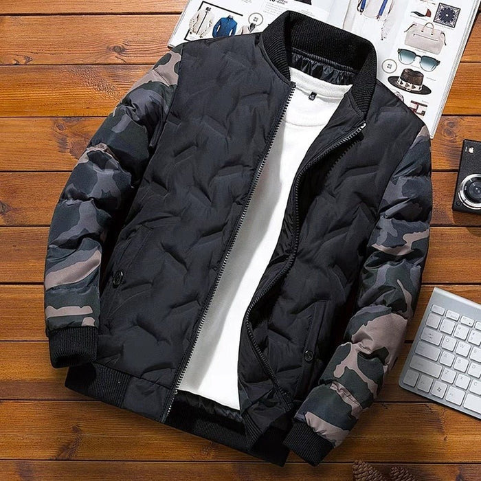 Antonios Bomber Baseball Jacket Men - AntoniosClothing - black
