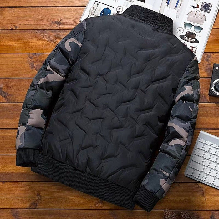 Antonios Bomber Baseball Jacket Men - AntoniosClothing - grey