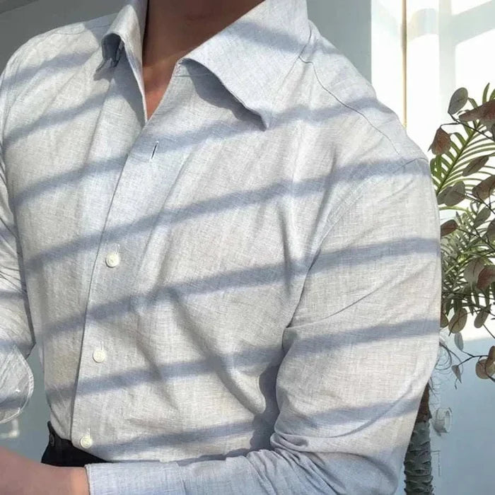 Office suit long sleeve shirt - AntoniosClothing - Blue