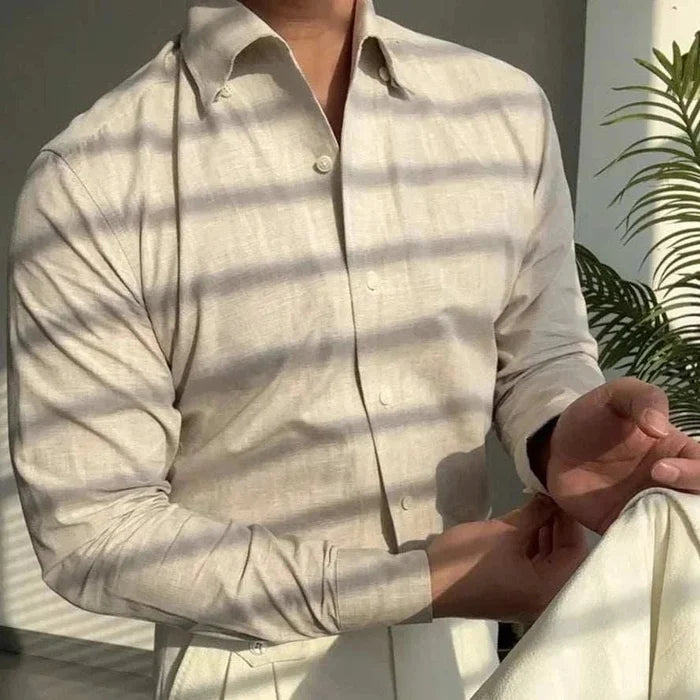 Office suit long sleeve shirt - AntoniosClothing - Blue