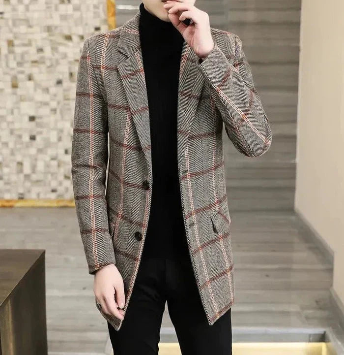 Antonios British Style Coat Men - AntoniosClothing - brown