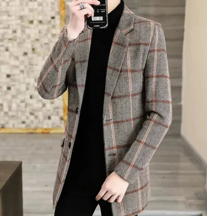 Antonios British Style Coat Men - AntoniosClothing - brown