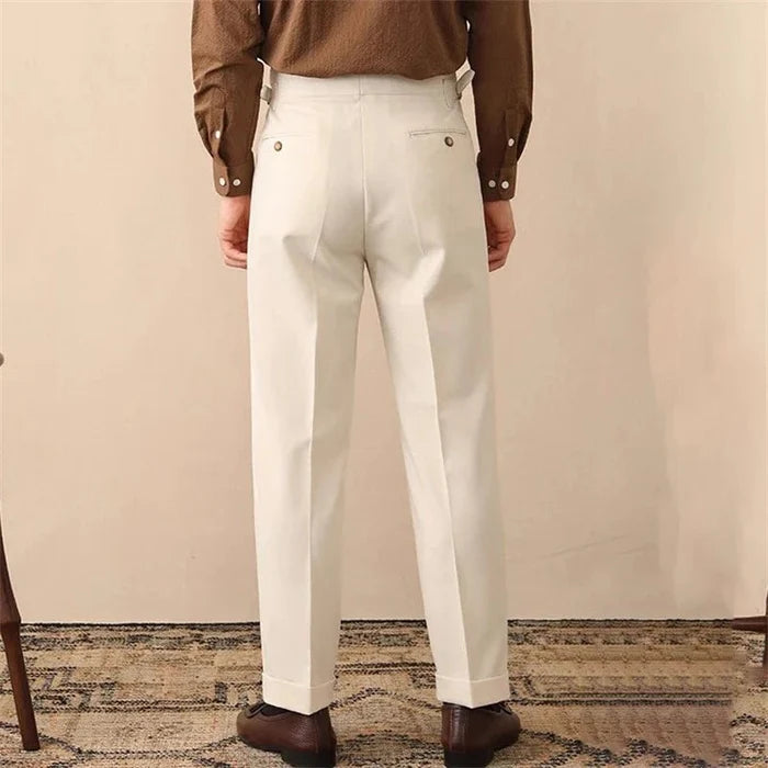 Trousers office business social club - AntoniosClothing - Apricot