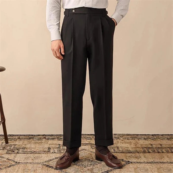 Trousers office business social club - AntoniosClothing - Apricot