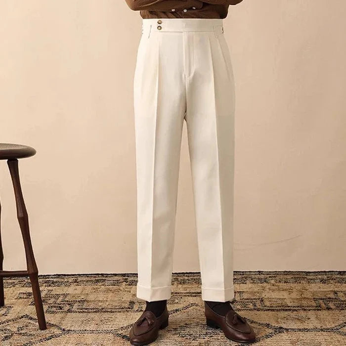 Trousers office business social club - AntoniosClothing - Apricot