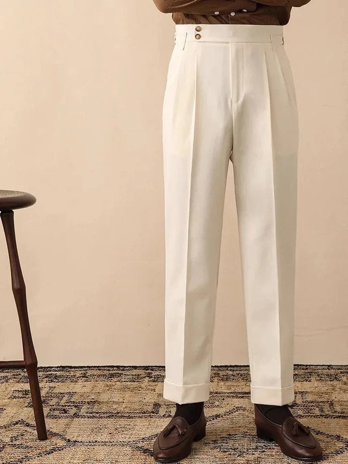 Trousers office business social club - AntoniosClothing - Apricot