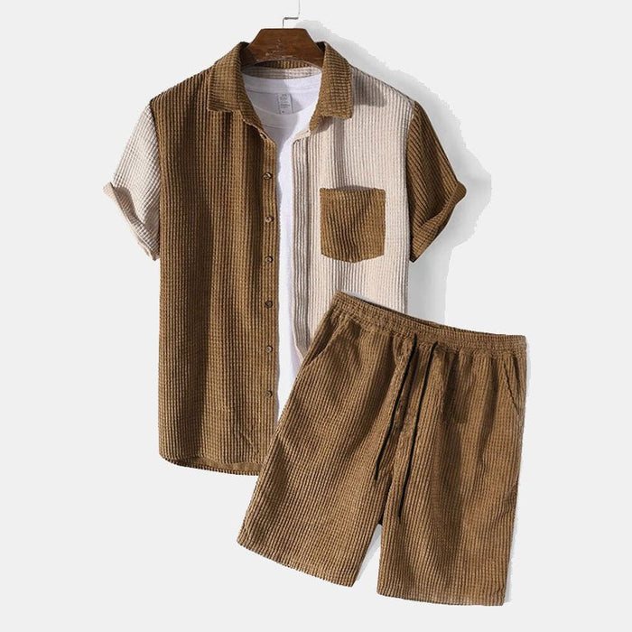 Antonios Summer Set 2 piece (T-Shirt + Shorts) - AntoniosClothing - Auburn