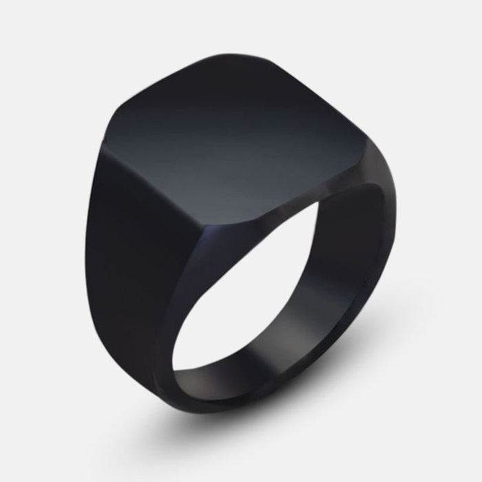 Antonios Classic Black Ring Men - AntoniosClothing - Black