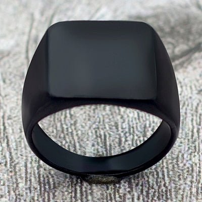 Antonios Classic Black Ring Men - AntoniosClothing - Black