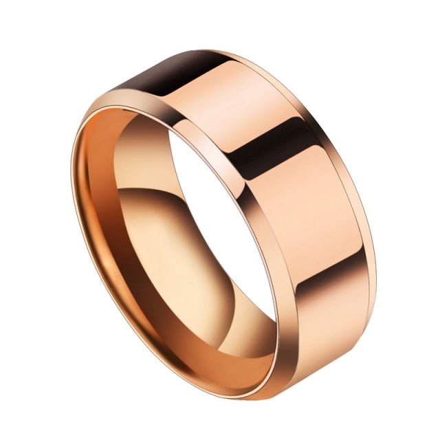 Antonios Classic Design Ring Men - AntoniosClothing - Rose gold