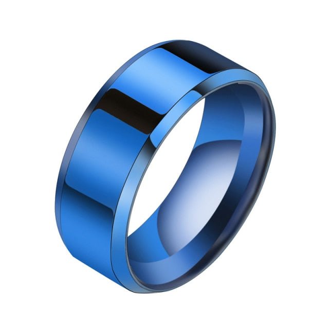 Antonios Classic Design Ring Men - AntoniosClothing - blue