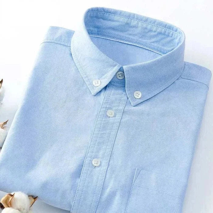 Business casual slim fit shirt - AntoniosClothing - Sky blue