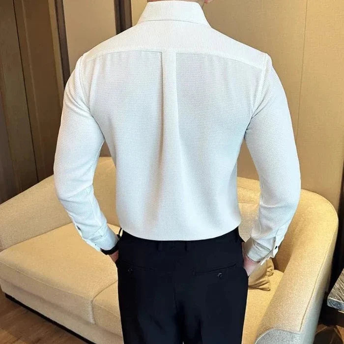 LUXELY long-sleeve shirt - AntoniosClothing - black