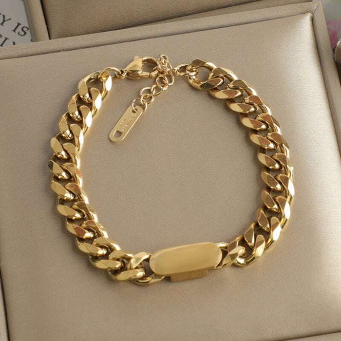 Antonios Cuban Stainless Steel Bracelet Men - AntoniosClothing - Steel