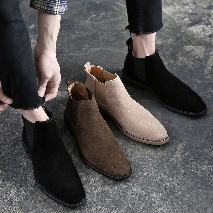 Antonios Chelsea Elegant Boots Men - AntoniosClothing - Black