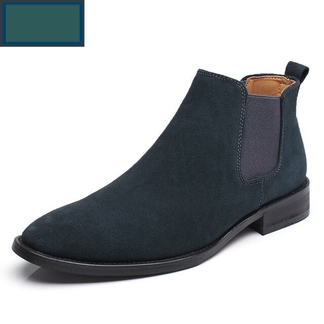 Antonios Chelsea Elegant Boots Men - AntoniosClothing - Green