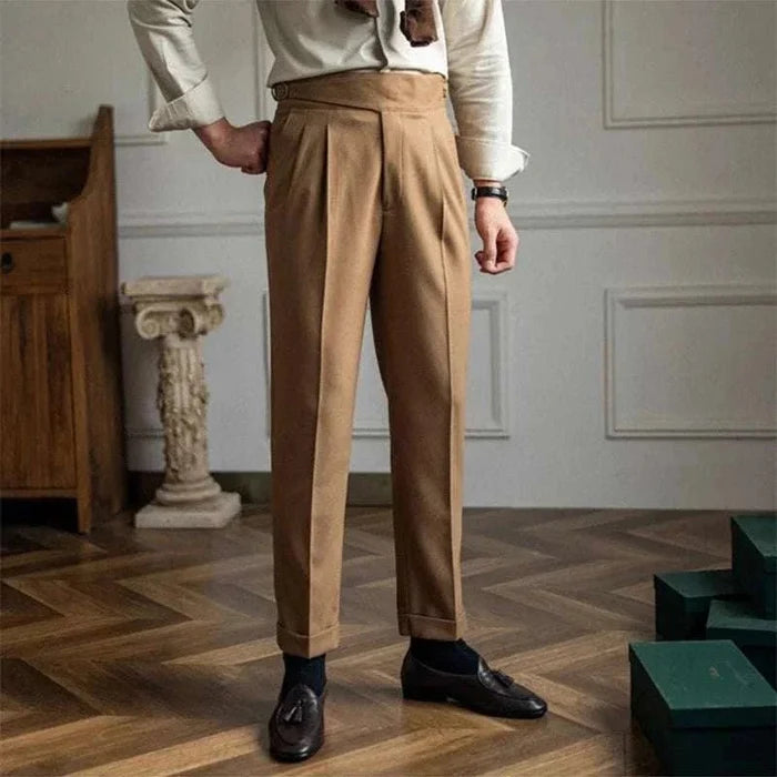 Office high-waist trousers - AntoniosClothing - Black