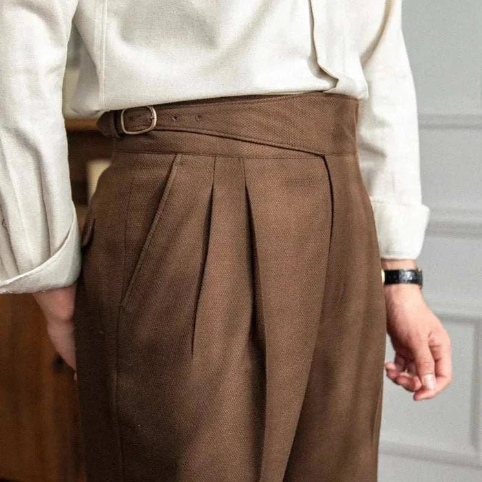 Office high-waist trousers - AntoniosClothing - Black
