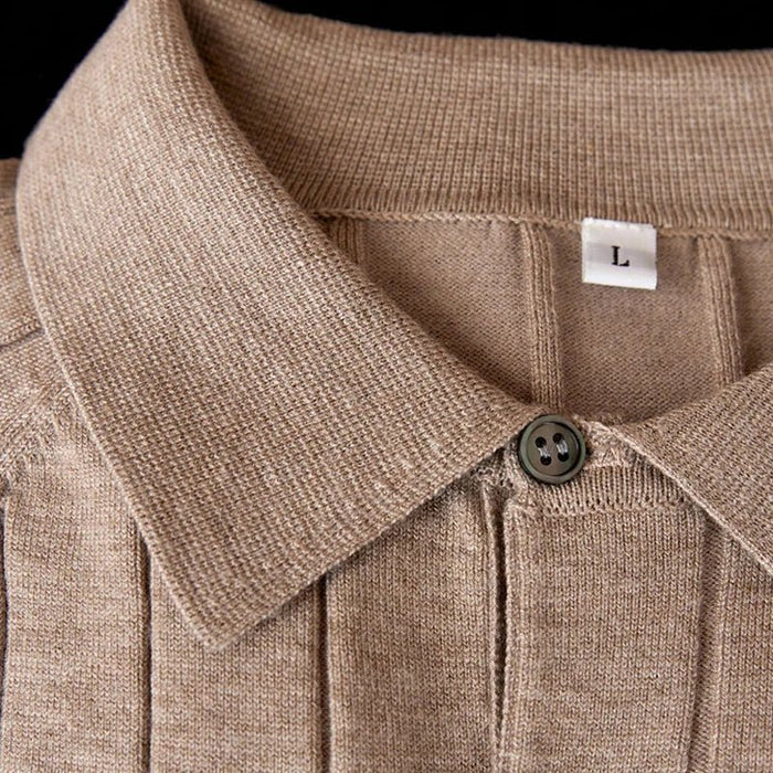 Woolblend sweater italian old money - AntoniosClothing - Camel