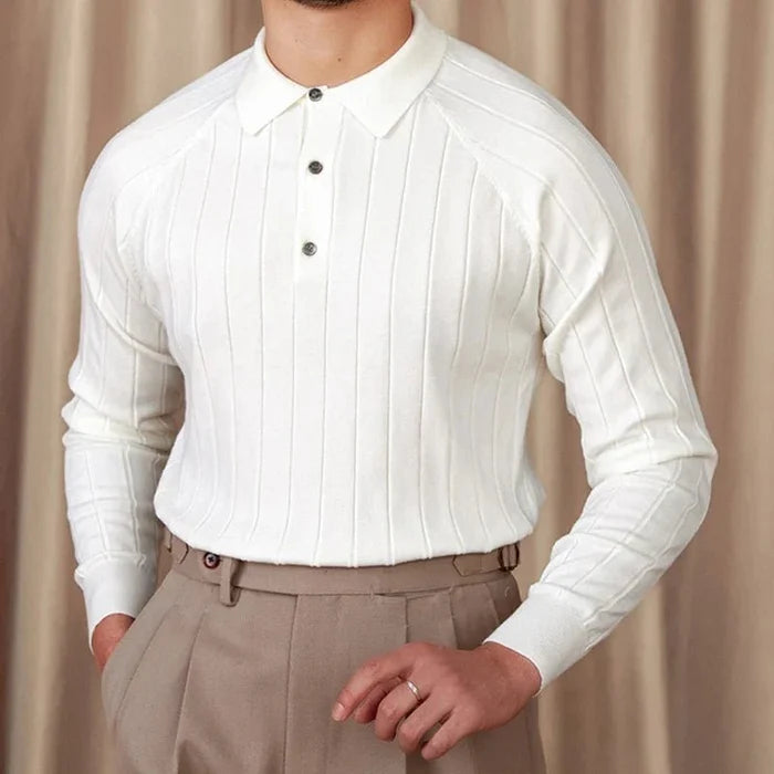 Woolblend sweater italian old money - AntoniosClothing - Camel