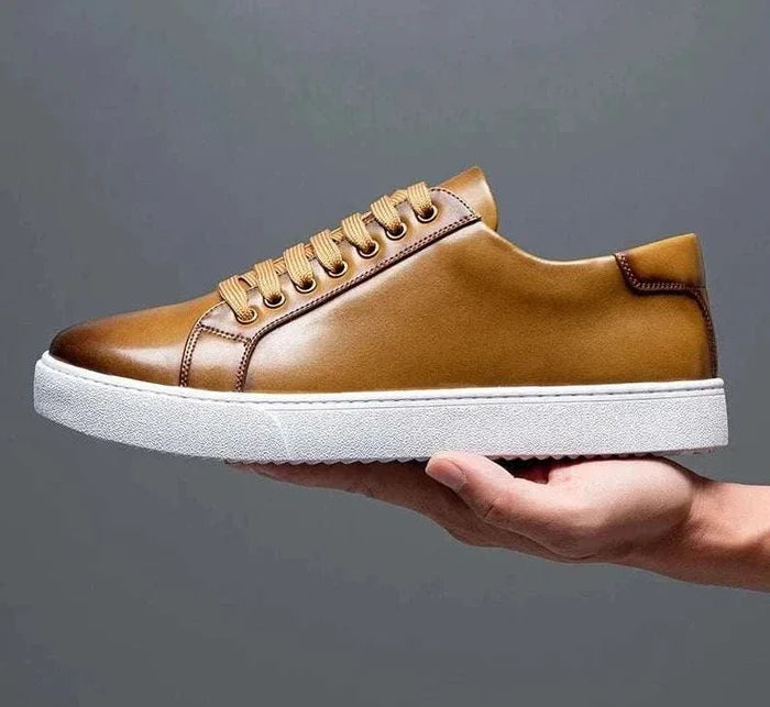 LUXELY office leather shoes - AntoniosClothing - Black