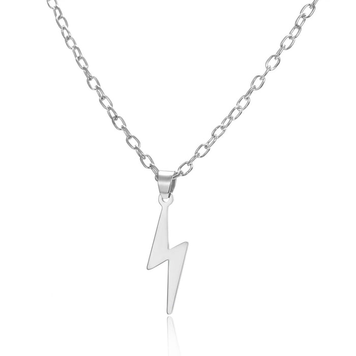 Antonios Light Silver Stainless Steel Necklace Men - AntoniosClothing - Silver