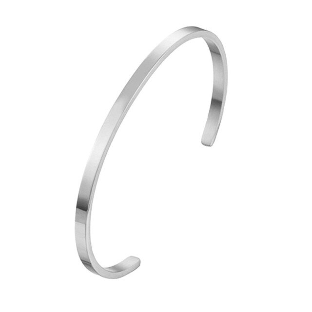 Antonios Minimalist Bracelet Men - AntoniosClothing - Silver